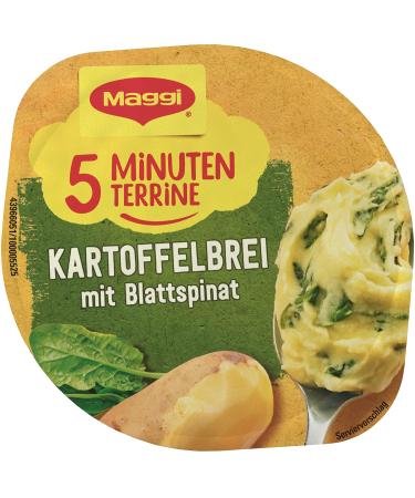 Maggi 5-Minute Terrine Potato Porridge with Spinach - Delicious Instant Meal (8 Pack 47g each) | Ready to Eat Snack - Buy Online on GoSupps.com