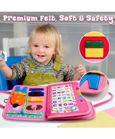 Achiyway Busy Board 4-Layers | Mermaid Montessori Toy for Ages 1-5 | Motor Skills & Self-Dressing Learning | Engaging Activity Board for Children - Buy Online on GoSupps.com