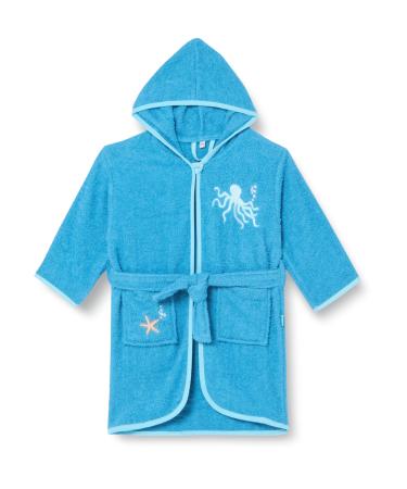 Playshoes Unisex Children's Terry Cloth Bathrobe Dressing Gown 134-140 Sea Animals