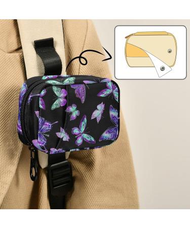 Pfrewn 7-Day Pill Organizer Case - Purple Butterflies Travel Pill Box with Zipper | Portable Weekly Vitamin & Medicine Holder Bag - Buy Online on GoSupps.com