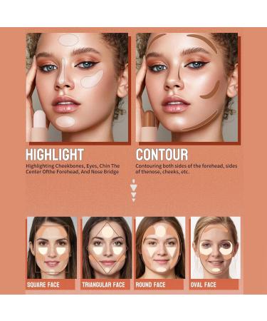 2 in 1 Contour Stick Makeup Stick Makeup Sticks Double Head Face Highlighter Highlighter Contour Sticks - Buy Online on GoSupps.com
