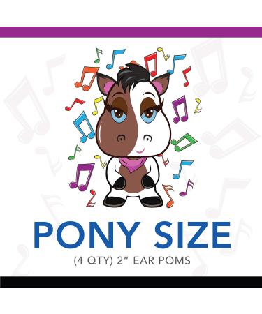 Silly Sounds Pony Earplugs (Brown) 4pk
