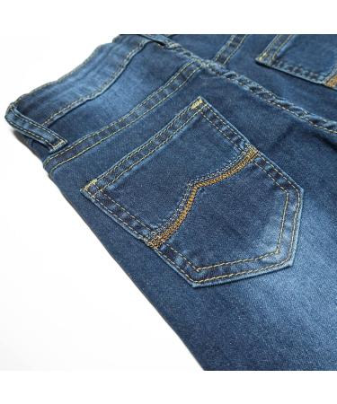 KIDSCOOL SPACE Baby Boys Jeans | Straight Fit Ripped Denim Pants | 4-5 Years | Deep Blue - Buy Online on GoSupps.com