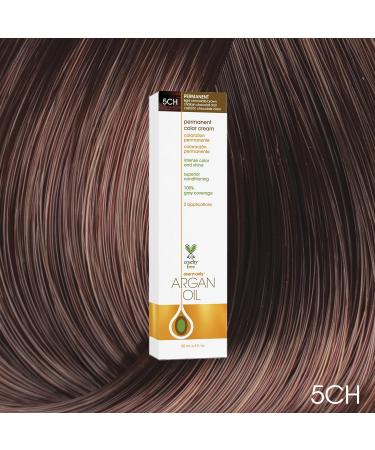 One N Only Demi Permanent Hair Color with Argan Oil - 5CH Light Chocolate Brown - Rich Tones & Gray Coverage - Moisture & Elasticity Boost - International Shipping Available - Buy Online on GoSupps.com