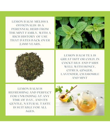 Organic Lemon Balm Tea 250g Loose Leaves Premium Herbal Tea Caffeine-Free Melissa Officinalis Tisane de M lisse | DRAGONFLY HERBS - Buy Online on GoSupps.com