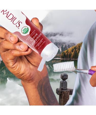 RADIUS USDA Organic Toothpaste - Clove Cardamom Non-Toxic Gluten-Free 3oz (Pack of 6) | Improve Gum Health & Prevent Cavities - Buy Online on GoSupps.com