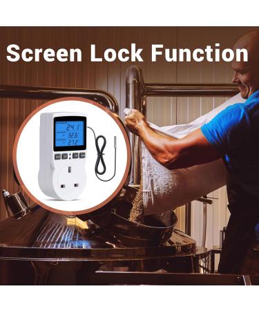 Inkbird Digital Temperature Controller Timer Outlet with Sensor Probe - Ideal for Reptile, Greenhouse & Home Fermentation | UK Plug - Buy Online on GoSupps.com