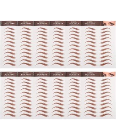 Hemoton 36 Sheets simulation eyebrow eyebrow stickers peel off authentic eyebrow Paper 21.00X14.70X0.10CMx3pcs Brownx3pcs - Buy Online on GoSupps.com