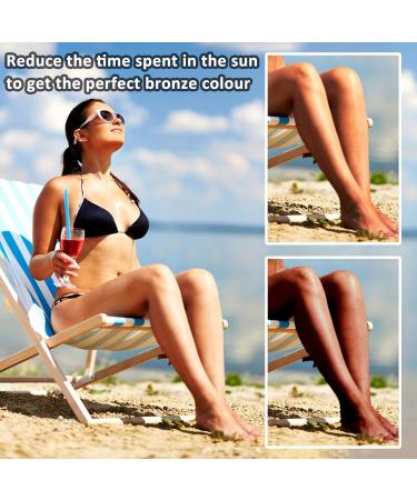 Luxury Intensive Tanning Gel Natural Tanning Accelerator Cream Brown Tanning Gel for Women Men Sunbeds & Outdoor Natural Tan Skin - Buy Online on GoSupps.com