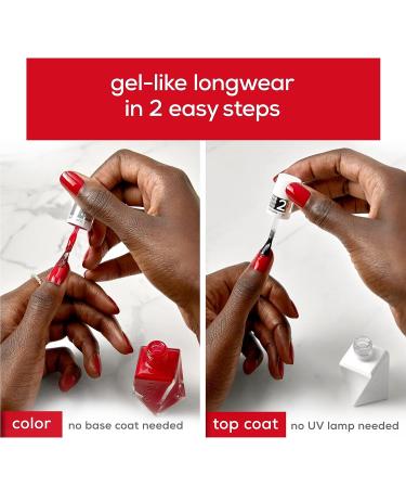 Essie Gel Couture Scarlet Red Nail Polish & Top Coat Kit - Rock The Runway - Gifts for Women and Men - 0.46oz - Buy Online on GoSupps.com