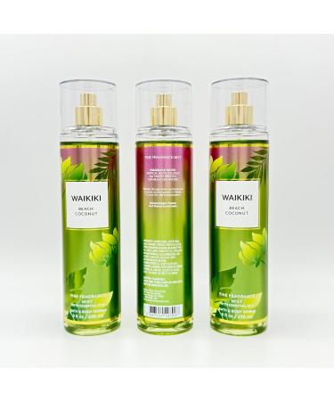 Waikiki Beach Coconut Bath & Body 3-Piece Bundle | Set of Three Full Size Fine Fragrance Mists (8oz Each) - Buy Online on GoSupps.com