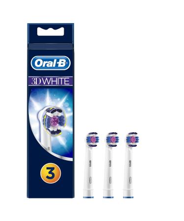 Oral-B Braun 3D White Electric Toothbrush Replacement Head - 3 Refill Brushes