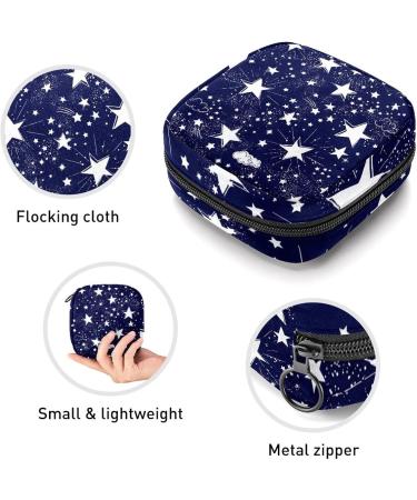 Women's Dark Blue Starry Sky Period Kit - Portable Storage Pockets for Feminine Products - Buy Online on GoSupps.com