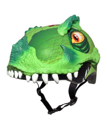 Raskullz Dinosaur Toddler 3+ and Child 5+ Helmets Green