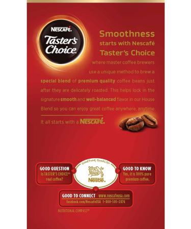 Nescafe Tasters Choice House Blend Instant Coffee 6 Single Serve Sachets 18g - Buy Online on GoSupps.com