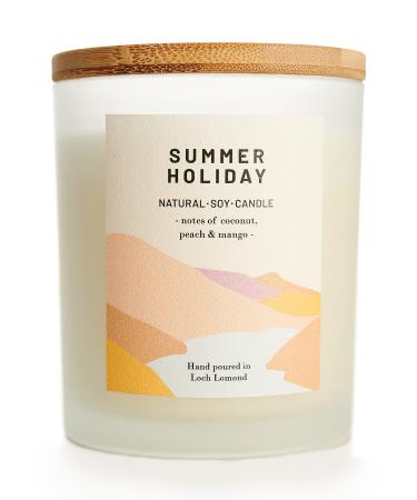 Summer Holiday - Organic & Vegan Luxury Scented Candles. Hand Poured in Loch Lomond Scotland (+7 Scent Options)