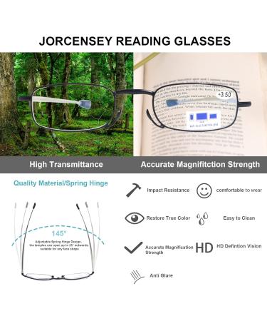 Compact Folding Reading Glasses - 2 Pair Set (Black & Red) with Cases - Unisex 2.50x Readers for Comfortable Reading - Buy Online on GoSupps.com