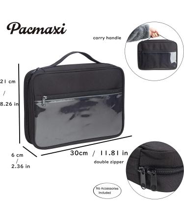 Large Portable Travel Brooch Pin Carrying Case - Black Organizer for 250 Pins, 2 Zipper Pockets, Display Bag - Enamel Lapel Pin Storage - Buy Online on GoSupps.com