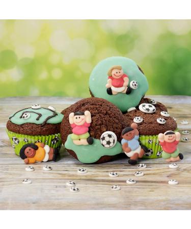 G nthart BackDecor Mini Sugar Footballs - Soccer Party Decoration | 48 Icing Footballs for Events | International Shipping - Buy Online on GoSupps.com