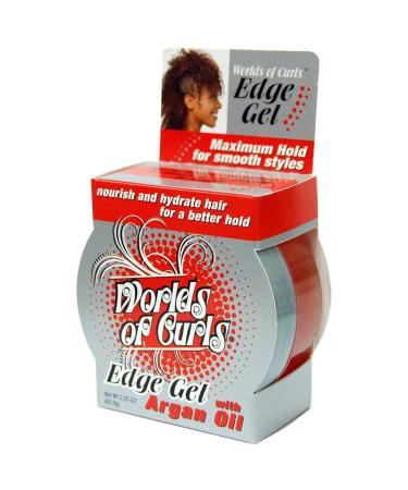 World of Curls Edge Gel with Argan Oil - Maximum Hold 2.25 Oz | Best for Curly Hair | Shop Internationally - Buy Online on GoSupps.com