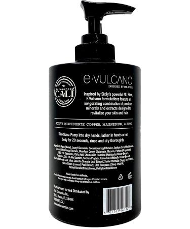 E.Vulcano Hand & Body Wash 11.8 oz - Infused with Copper Magnesium & Zinc - Sicilian Lemons & Volcanic Minerals | International Shipping Available - Buy Online on GoSupps.com