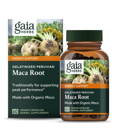 Gaia Herbs Gelatinized Peruvian Maca Root 60 Vegan Capsules