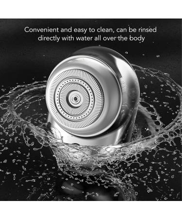 Electric Beard Trimmer Electric Beard Clipper Portable Strong Power Digital Display 300mAh Stainless Steel Blades for Travel (Silver) - Buy Online on GoSupps.com