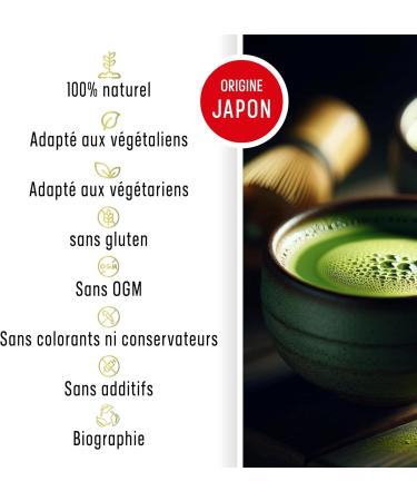 Organic Japanese Matcha Tea CEREMONIAL Quality Powder. 100% Natural. 100Gr Of Reducing Matcha Green Tea Powerful Detoxifier - Buy Online on GoSupps.com