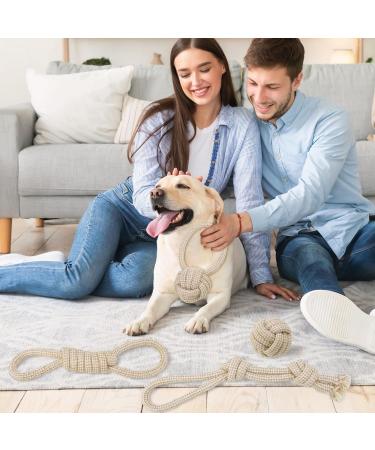 Yamitora 4-Piece Dog Toy Set | Interactive Cotton Rope Chewing Toys for All Dogs - Buy Online on GoSupps.com