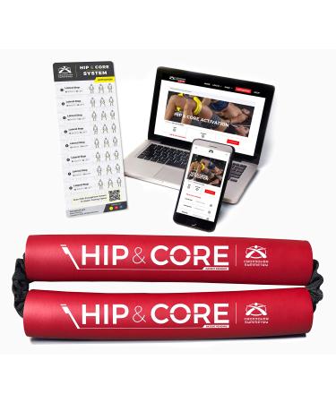 Crossover Symmetry Hip & Core System - Loop Resistance Home Workout Bands to Stretch and Strengthen Legs Butt HIPS Thighs and Glutes Includes Online Exercise & Training Guide Medium