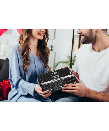 Striking Viking Grooming Kit - Premium Beard Care Set for Men with Shampoo Oil Balm Brush Comb & Scissors - International Shipping Available - Buy Online on GoSupps.com