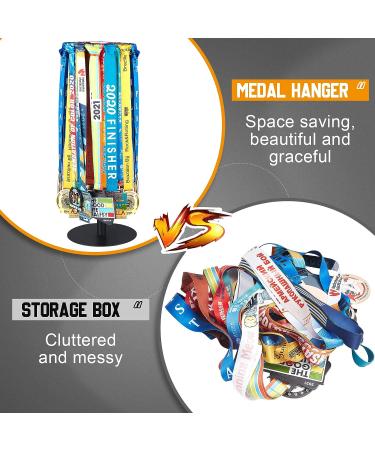 Shimeyao Medal Hanger Display Medal Display Rotatable Medal Holder Rotating Metals Display Rack Adjustable Award Holder Stand for Basketball Running Sports Race  Hold Over 30 Medals - Buy Online on GoSupps.com