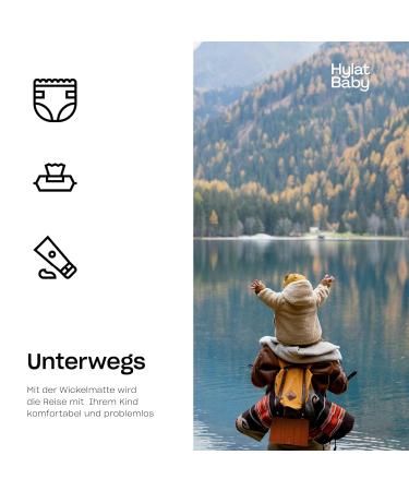 Hylat Baby Portable Diaper Pad - Foldable Water-Repellent Travel Mat for Diaper Bags & Backpacks - Ideal for On-the-Go Parents - Brown - Buy Online on GoSupps.com