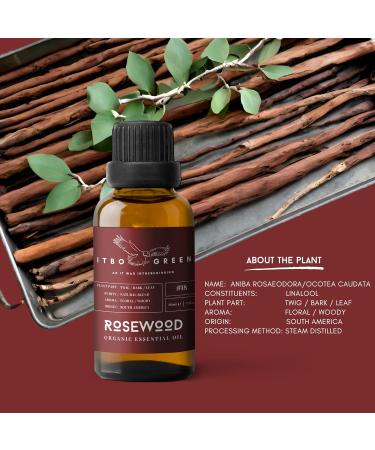 100% Organic Rosewood Essential Oil | Pure & Natural | 30ml - 1oz | Aromatherapy | Unblended - Buy Online on GoSupps.com