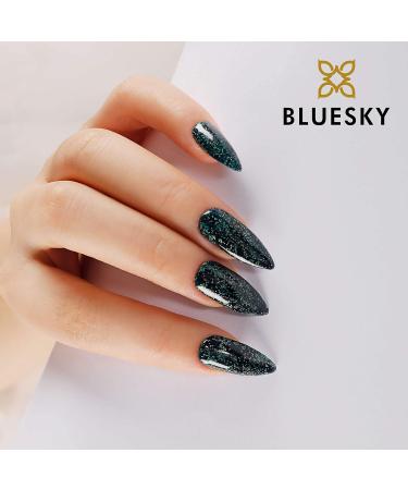 Bluesky Gel Nail Polish Wise Aw19 Green Glitter Long Lasting Chip Resistant 10 ml (Requires Drying Under UV LED Lamp) Fw1921 - Buy Online on GoSupps.com