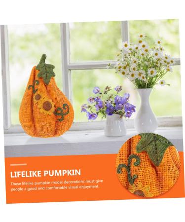 LIFKICH Resin Pumpkin Model Harvest Pumpkin Fall Pumpkin Centerpiece Pumpkin Decorations for Home Lifelike Pumpkin Thanksgiving Day Decorations for Home Pumpkin Figurine Vegetable Wedding Orange 18X12X12CM - Buy Online on GoSupps.com