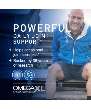 OmegaXL Joint Support Supplement - Natural Muscle Support Green Lipped Mussel Oil Soft Gel Pills Drug-Free 60 Count 60 count (Pack of 1) - Buy Online on GoSupps.com