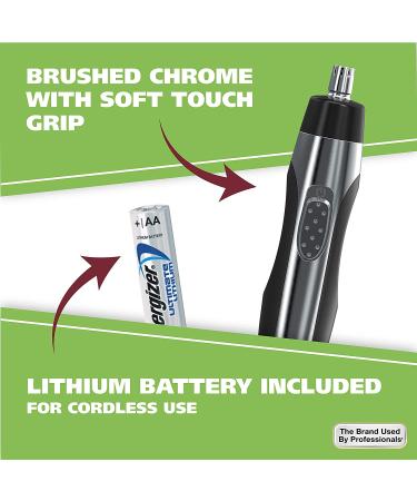 Wahl Lithium Powered Lighted Trimmer Model 5546-400 - Painless Nose, Ear, Brow & Facial Hair Detail Personal Trimmer - Buy Online on GoSupps.com