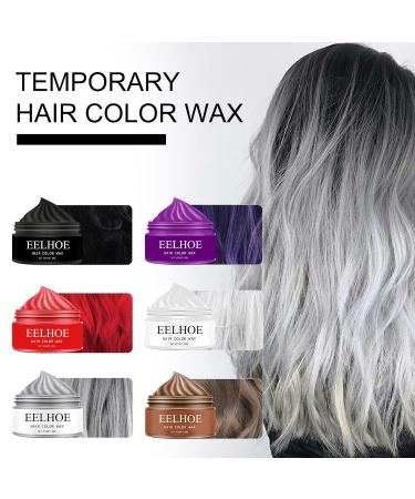Shop Colored Temporary Hair Color Wax - 6 Natural Shades Washable & Non-Toxic Instant Hair Dye for Men & Women - Perfect for Parties & Cosplay - Buy Online on GoSupps.com
