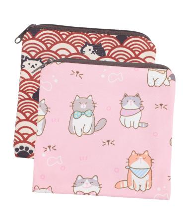 Leave 2 pieces of women bandage bags Period cushion bags of washable periodic bags.