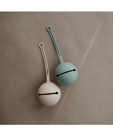 Mushie Silicone Pacifier Box - Safe Storage Holder Case for Babies & Toddlers | High-Quality Baby Accessories in Cambridge Blue - Buy Online on GoSupps.com