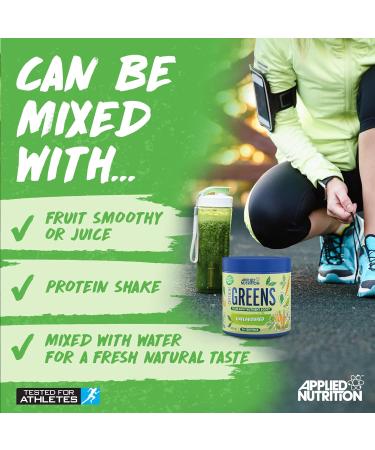 Applied Nutrition Critical Greens - Super Greens Powder for Immune Support | Vegan Superfood Nutrients | Unflavored 250g - 50 Servings - Buy Online on GoSupps.com