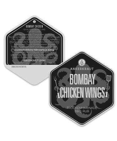 Ankerkraut Bombay Chicken Wings BBQ Rub - 250g Indian Spice Mix for Flavorful Meat & Wings - Buy Online on GoSupps.com