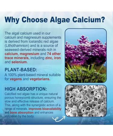 NEVISS Vitamin D3 5000IU + K2 (MK-7) 120mcg + Calcium Supplement 600mg Algae Calcium Magnesium 2:1 - Buy Online on GoSupps.com