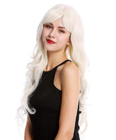 Buy WIG ME UP GFW501-60 Super Long Curls Wavy Bangs Blonde Pearl Lady's Wig - International Shipping Available - Buy Online on GoSupps.com
