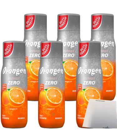 Good & Cheap Orange Zero Lot of 6 bottles of 500 ml syrup + use block