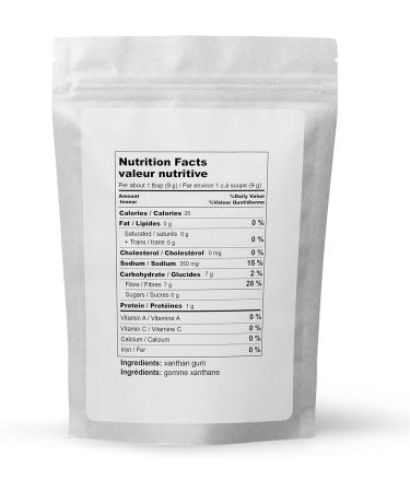 Xanthan Gum (227g/8oz) by Elo's Premium| Packaged In Canada| 100% All-Natural Thickener Stabilizer Binding Agent| Non-GMO Organic Vegan Non-MSG & Keto| Food Grade Xanthan Gum Thickener for Soups Sauces Smoothies Shakes & more - Buy Online on GoSupps.com