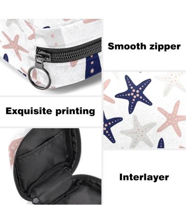 Starfish Print Sanitary Napkin Storage Bag - Portable Menstrual Period Pouch for Teen Girls and Women (Color 4) - Buy Online on GoSupps.com