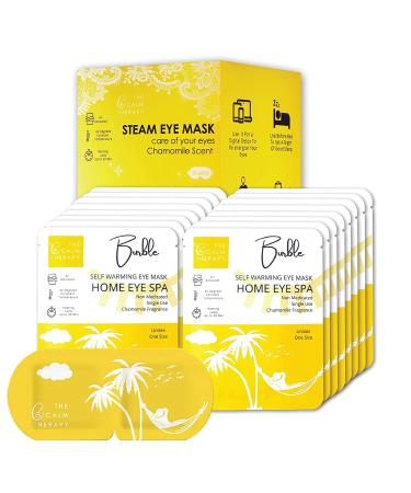 OPTICALINEA Steam Eye Mask Self-Heating Warm Eye Mask Disposable Eye Compress for Dry Eyes Puffy Eyes Soothing Headache Migraine Stye Treatment Relief Stress Eye Fatigue (Chamomile 20 Pack) CHAMOMILE 20 PACK - Buy Online on GoSupps.com
