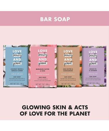 Love Beauty And Planet Shea Butter & Sandalwood Exfoliation Bar Soap 7 oz - Pack of 3 - Buy Online on GoSupps.com